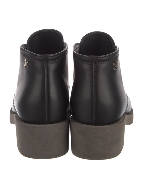 Chanel 2016 Interlocking CC Logo Lace-Up Boots