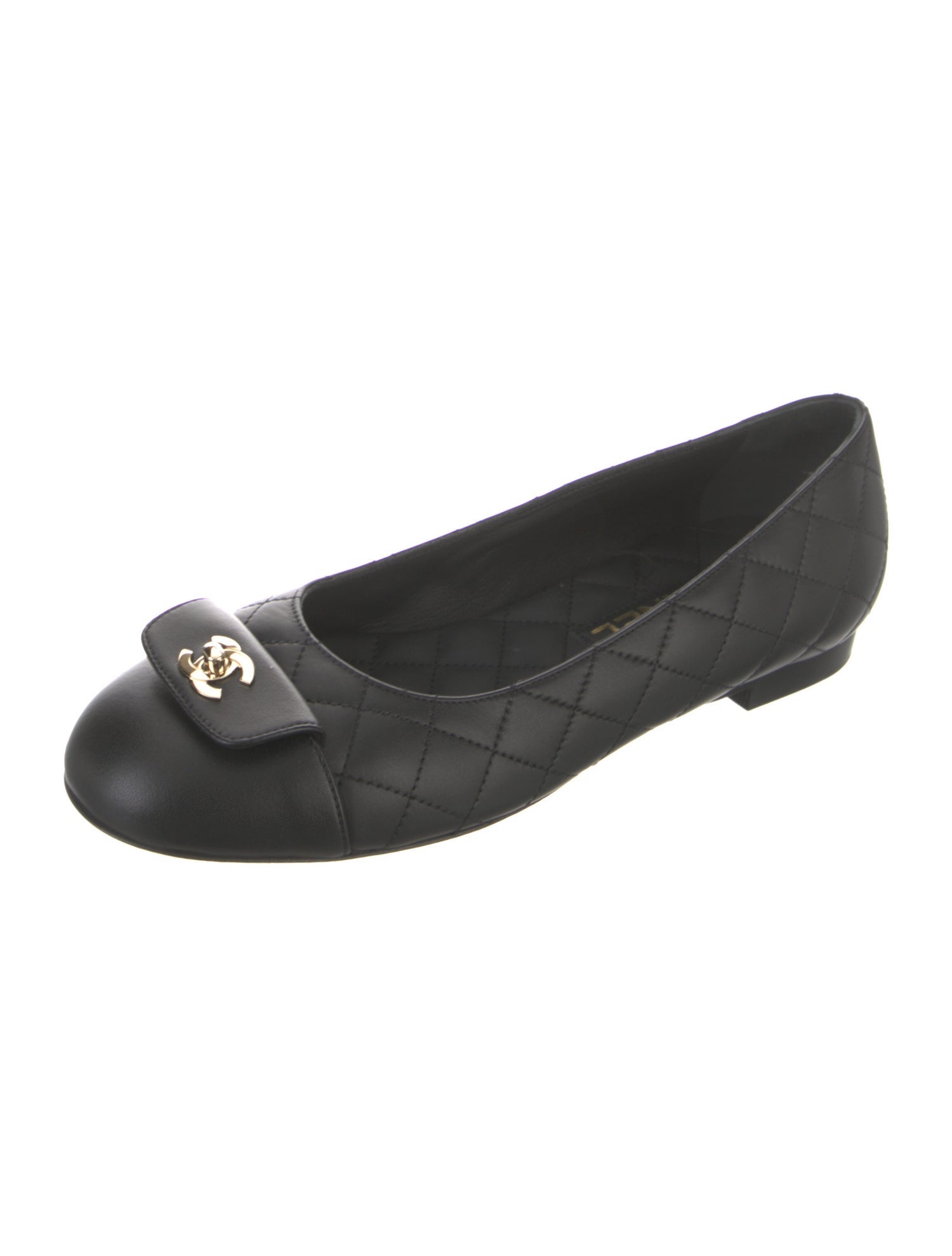 Chanel 2024 Interlocking CC Logo Flats w/ Tags