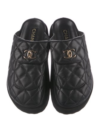 Chanel 2024 Interlocking CC Logo Mules