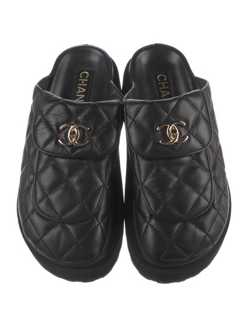 Chanel 2024 Interlocking CC Logo Mules