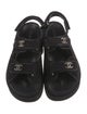Chanel 2023 Interlocking CC Logo Slingback Sandals