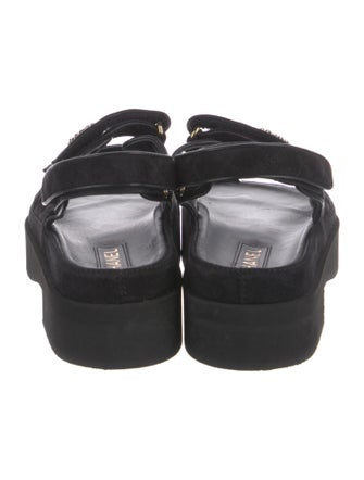 Chanel 2023 Interlocking CC Logo Slingback Sandals