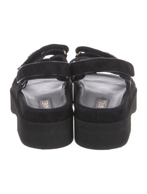 Chanel 2023 Interlocking CC Logo Slingback Sandals