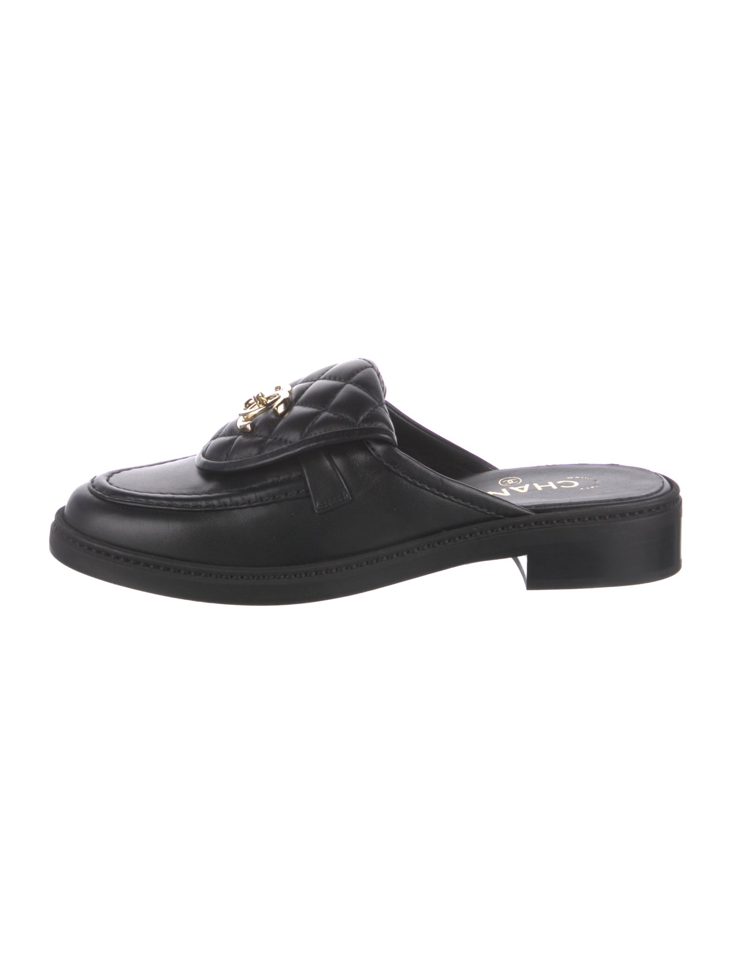 Chanel 2025 Interlocking CC Logo Mules