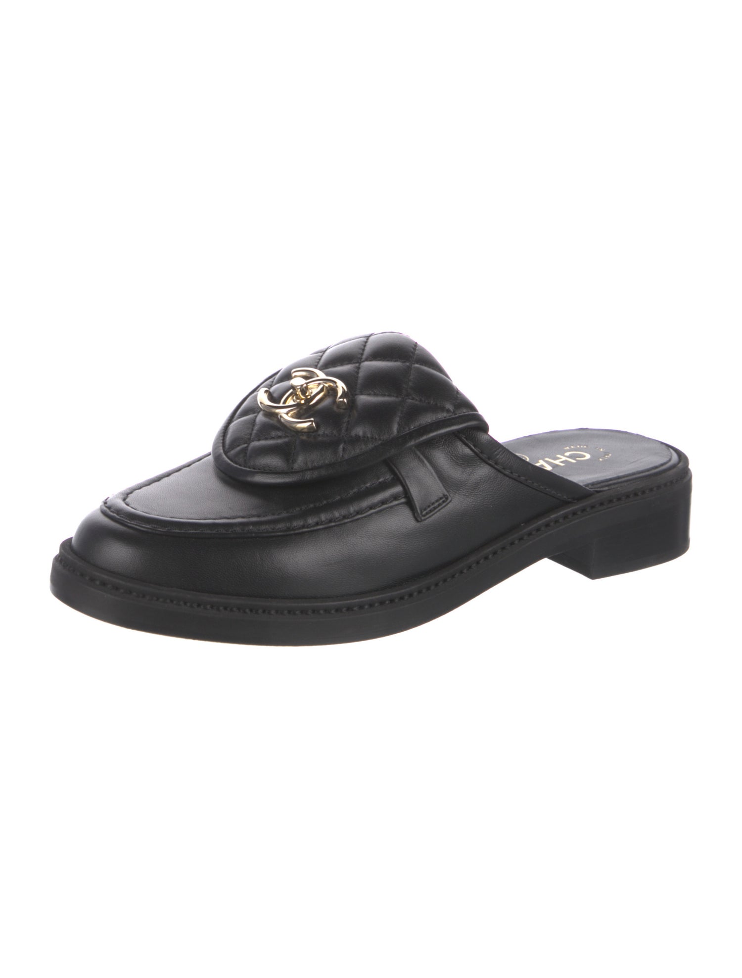 Chanel 2025 Interlocking CC Logo Mules