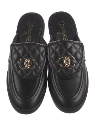 Chanel 2025 Interlocking CC Logo Mules