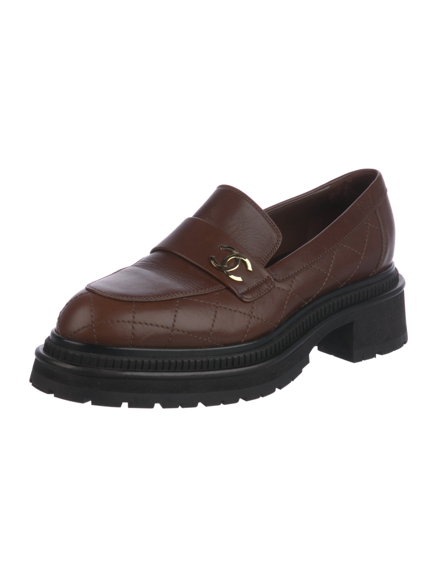 Chanel 2023 Interlocking CC Logo Loafers