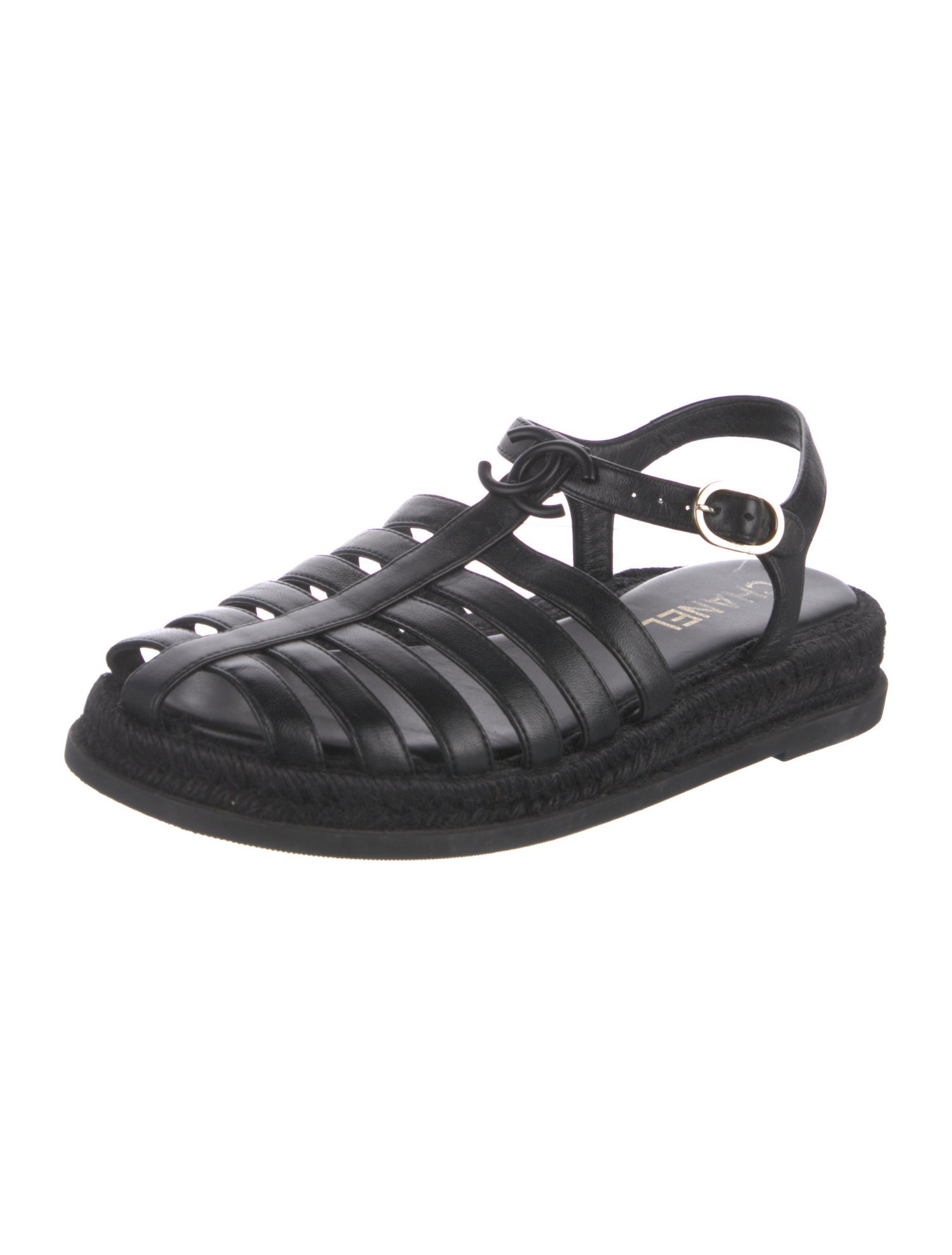 Chanel 2024 Interlocking CC Logo Gladiator Sandals