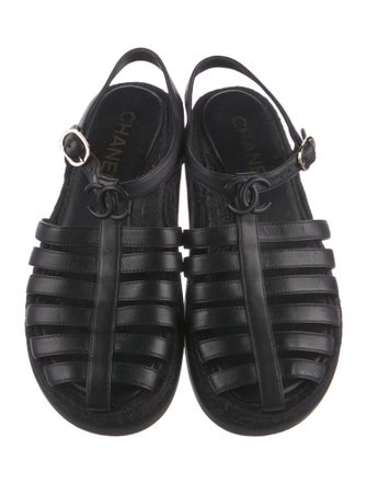 Chanel 2024 Interlocking CC Logo Gladiator Sandals