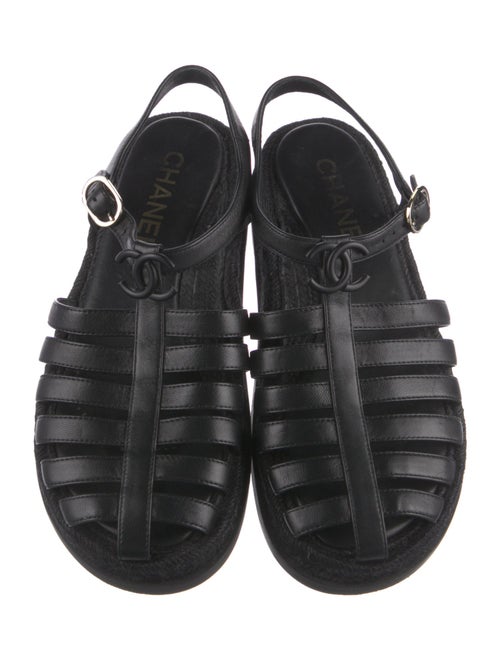Chanel 2024 Interlocking CC Logo Gladiator Sandals