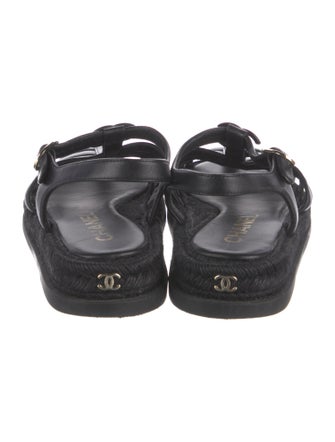 Chanel 2024 Interlocking CC Logo Gladiator Sandals