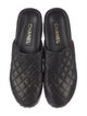 Chanel Interlocking CC Logo Leather Mules