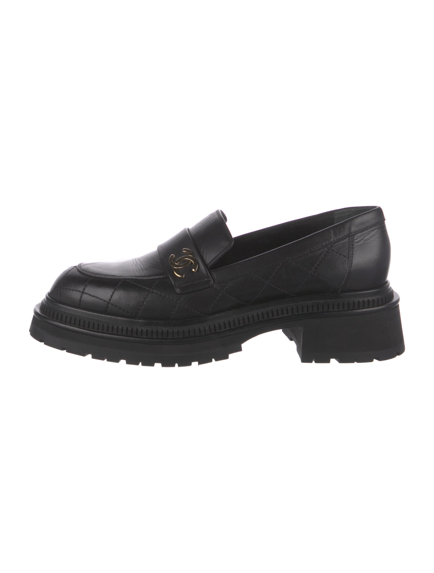 Chanel 2023 Interlocking CC Logo Loafers