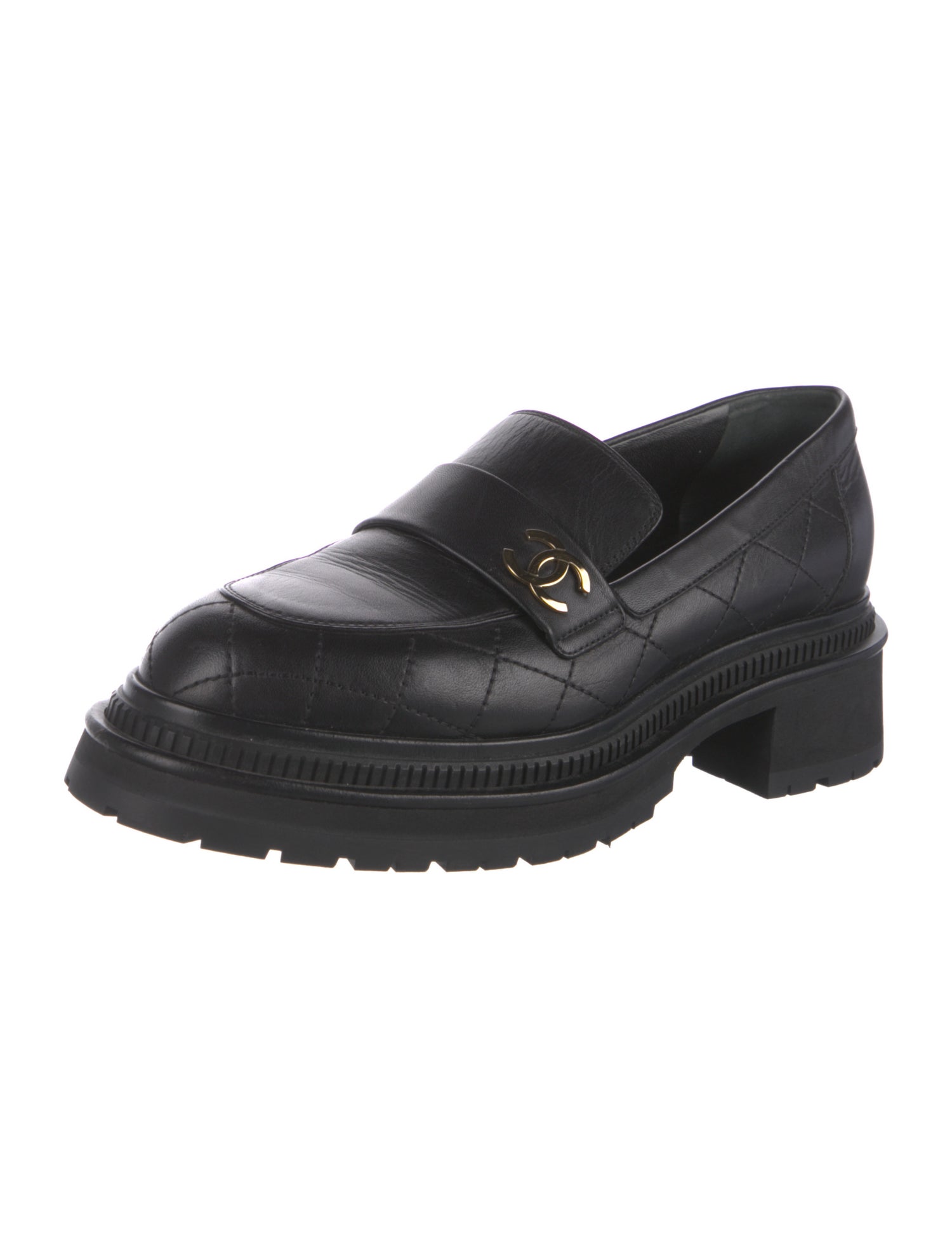 Chanel 2023 Interlocking CC Logo Loafers