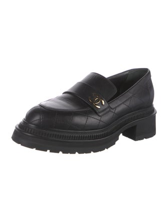 Chanel 2023 Interlocking CC Logo Loafers