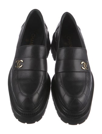 Chanel 2023 Interlocking CC Logo Loafers