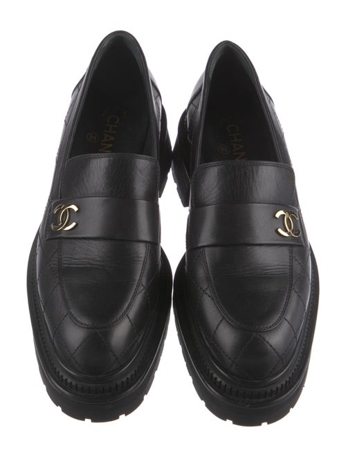 Chanel 2023 Interlocking CC Logo Loafers