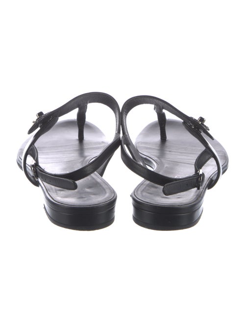 Chanel 2017 Interlocking CC Logo T-Strap Sandals