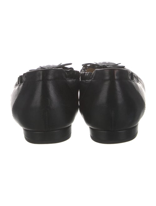 Chanel Interlocking CC Logo Leather Ballet Flats