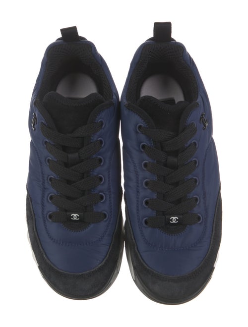 Chanel Interlocking CC Logo Nylon Sneakers