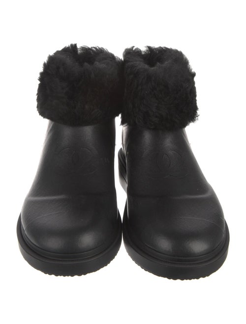 Chanel 2025 Interlocking CC Logo Rain Boots
