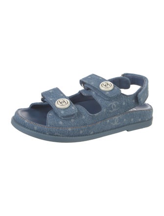 Chanel 2023 Interlocking CC Logo Sandals