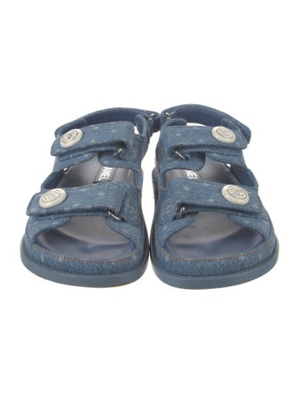 Chanel 2023 Interlocking CC Logo Sandals