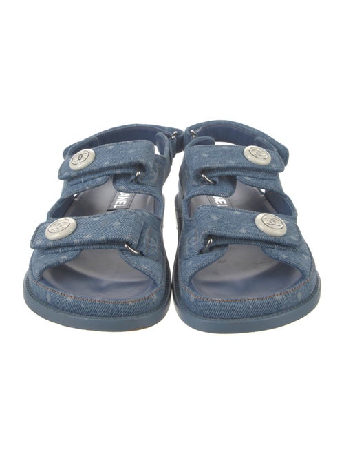 Chanel 2023 Interlocking CC Logo Sandals