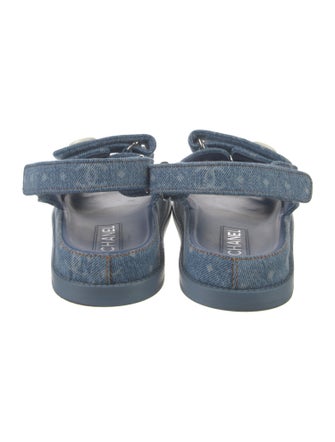Chanel 2023 Interlocking CC Logo Sandals
