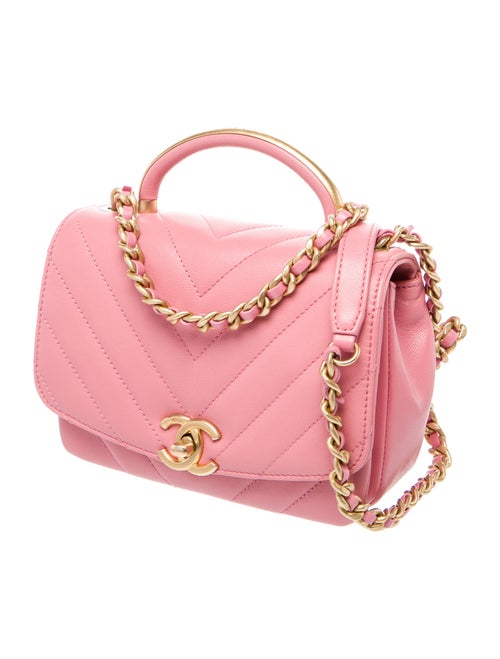 Chanel Chevron Round Bag