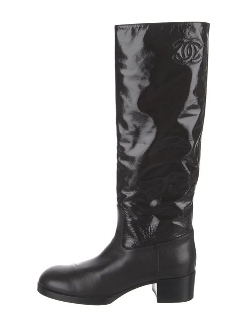 Chanel 2021 Interlocking CC Logo Riding Boots