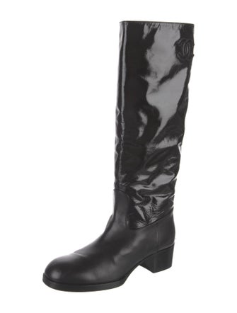 Chanel 2021 Interlocking CC Logo Riding Boots