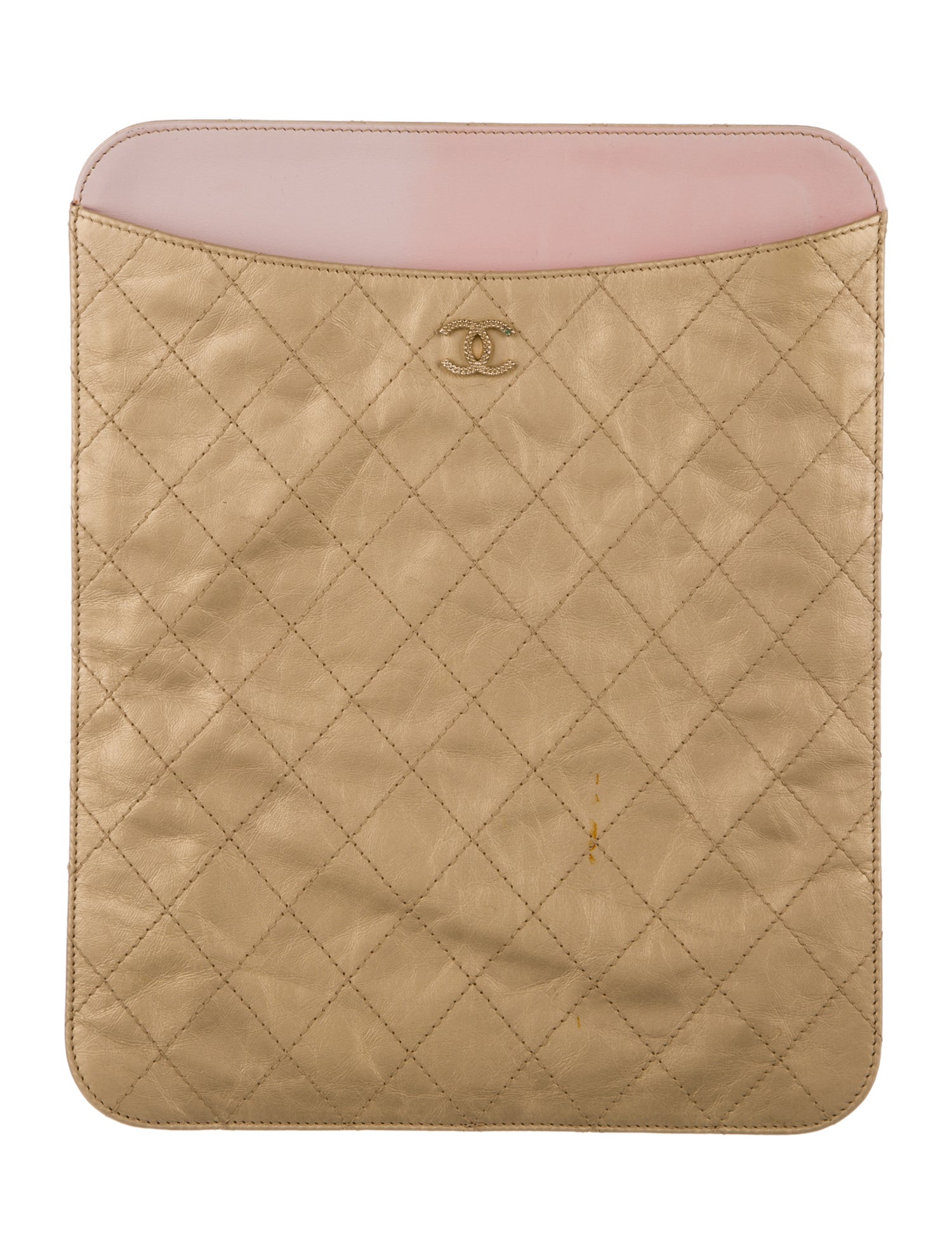 Chanel Quilted CC iPad Case