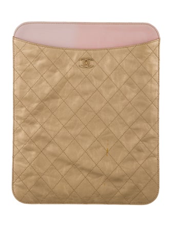 Chanel Quilted CC iPad Case