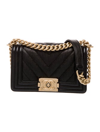 Chanel Small Chevron Boy Bag