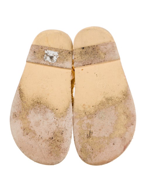 Chanel Interlocking CC Logo Raffia Espadrilles