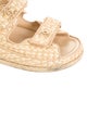 Chanel Interlocking CC Logo Raffia Espadrilles