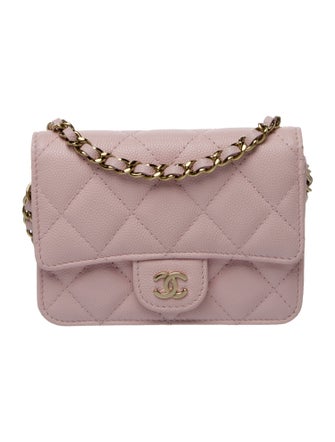 Chanel Mini Quilted Clutch w/ Chain
