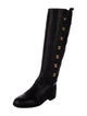 Chanel Interlocking CC Logo Leather Riding Boots