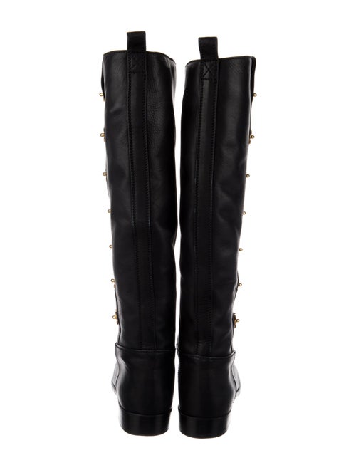 Chanel Interlocking CC Logo Leather Riding Boots