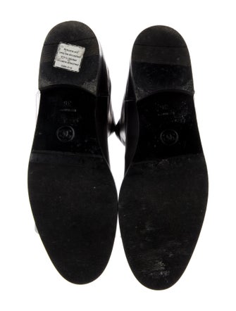 Chanel Interlocking CC Logo Leather Riding Boots