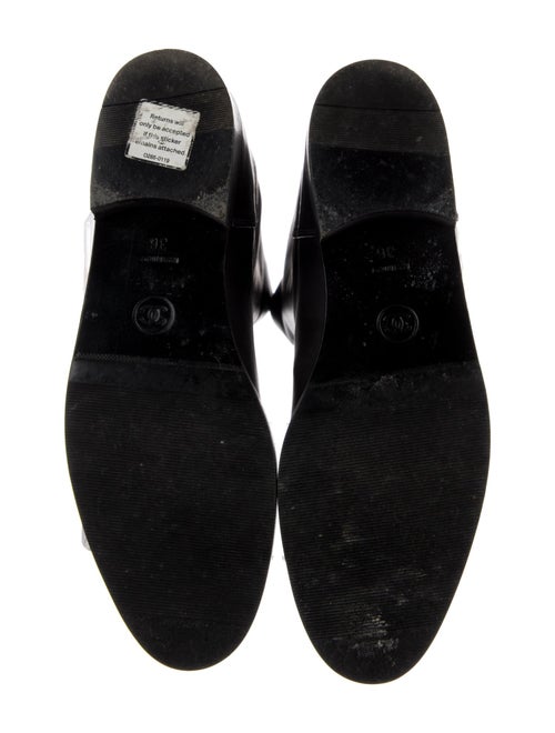 Chanel Interlocking CC Logo Leather Riding Boots