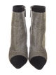 Chanel Interlocking CC Logo Grosgrain Trim Sock Boots