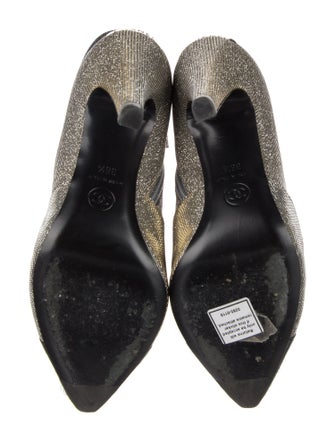 Chanel Interlocking CC Logo Grosgrain Trim Sock Boots