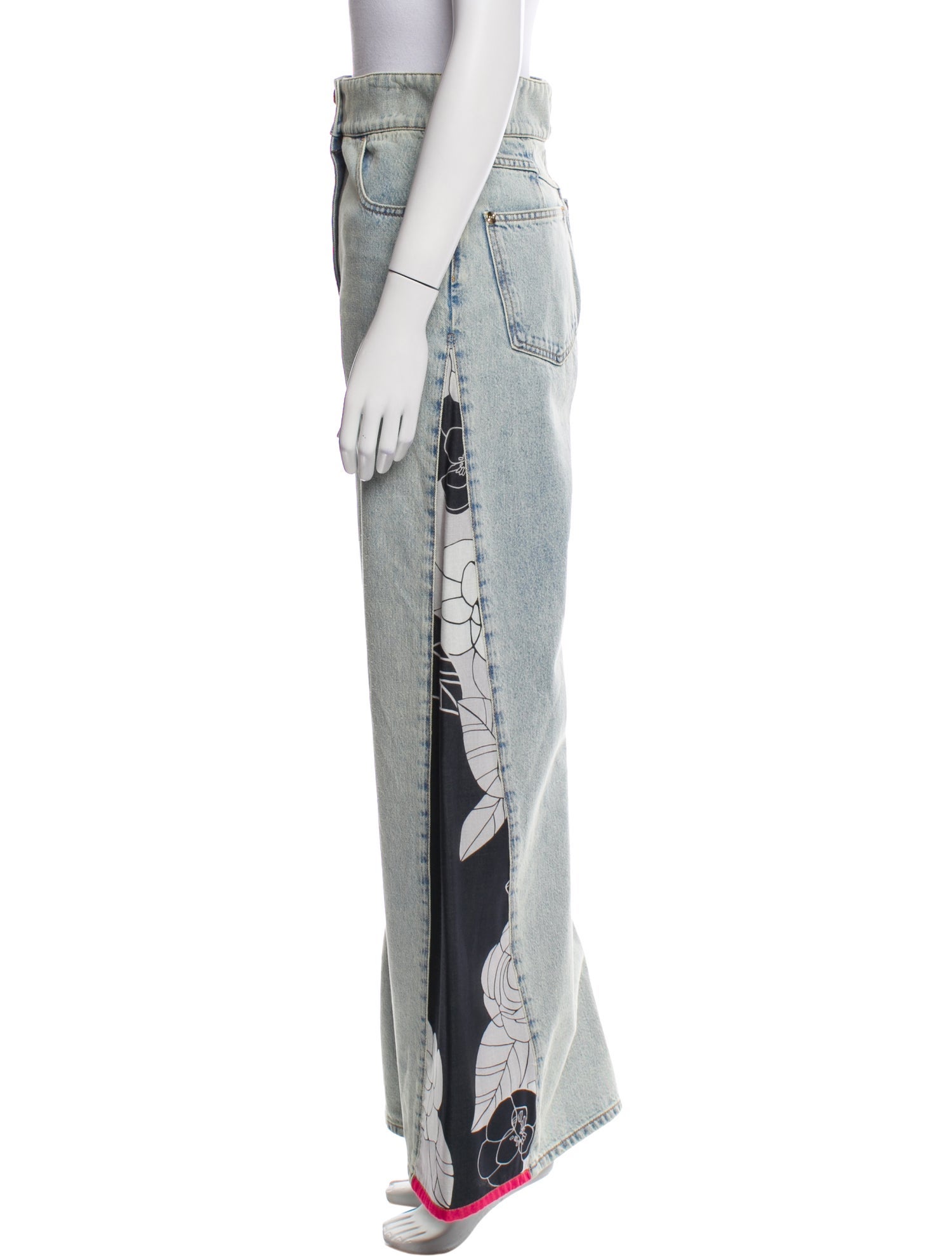 Chanel 2021 Wide Leg Jeans w/ Tags