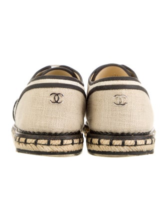 Chanel 2016 Faux Pearl Accents Espadrille Sneakers