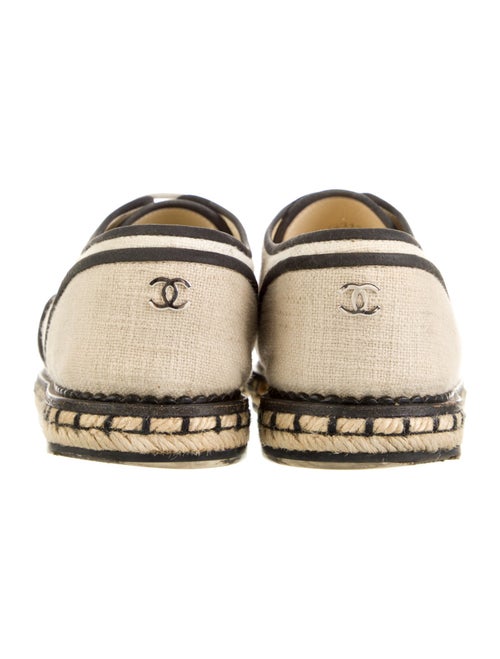 Chanel 2016 Faux Pearl Accents Espadrille Sneakers