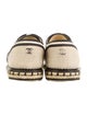Chanel 2016 Faux Pearl Accents Espadrille Sneakers