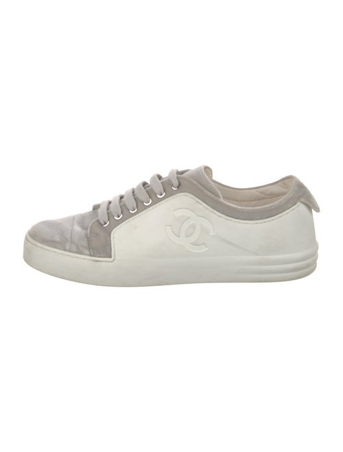 Chanel Interlocking CC Logo Velvet Sneakers