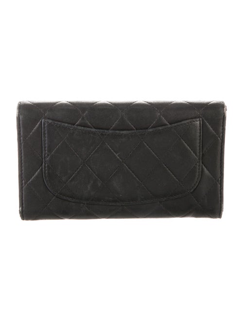 Chanel 2014-2015 CC Quilted Trifold Trifold Wallet